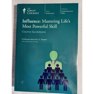 The Great Courses Influence Mastering Life's Most Powerful Skill 2 DVD Teal New
